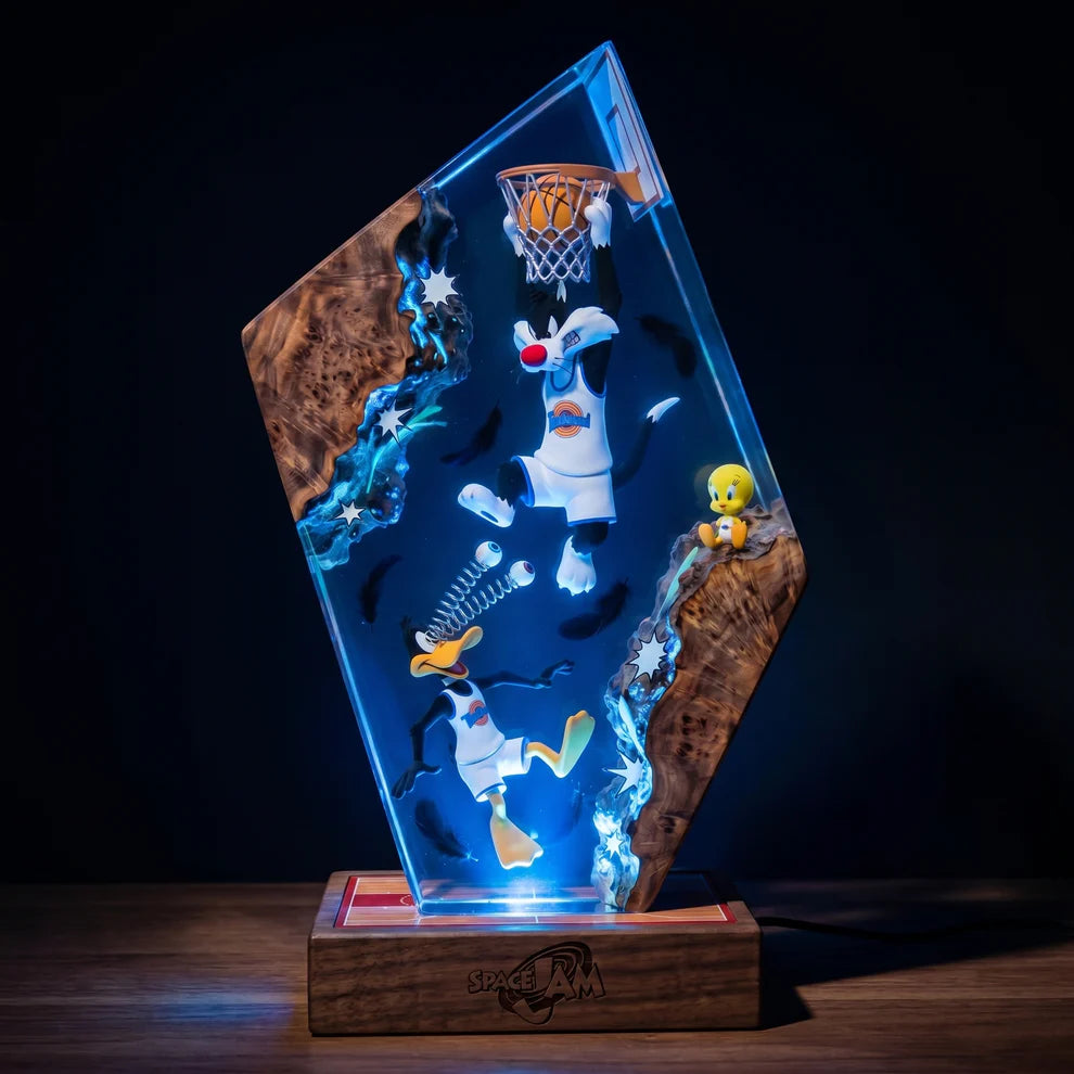 Space Jam Themed Resin Lamp
