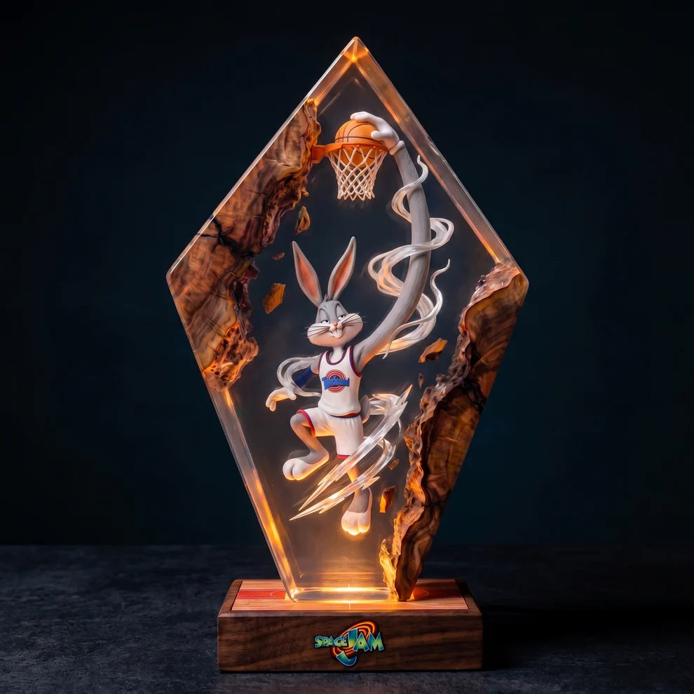 Space Jam Themed Resin Lamp